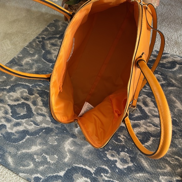 H & M Crosshatch Vegan Leather Handle Bag with Straps - Picture 6 of 10